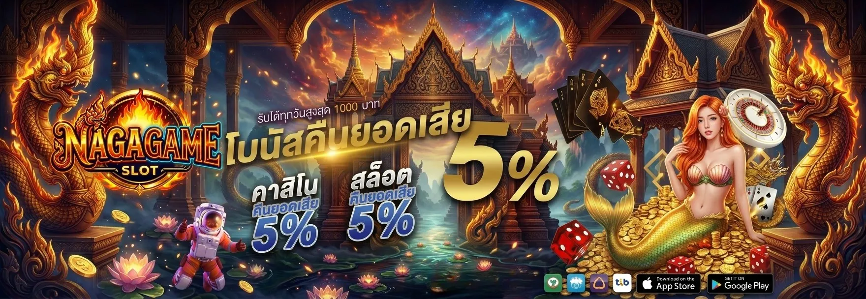 NAGAGAMES อาณาจักรเกมสล็อตออนไลน์ระดับพรีเมียม