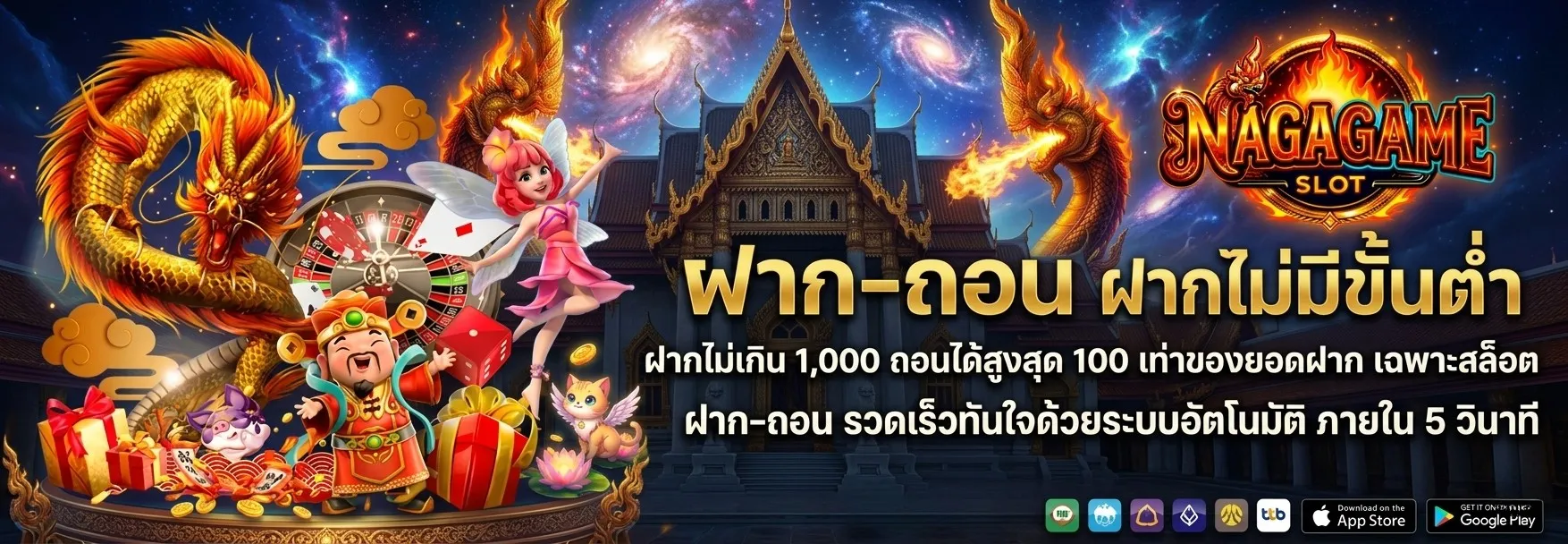 NAGAGAMES อาณาจักรเกมสล็อตออนไลน์ระดับพรีเมียม